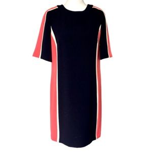 MAGGIE LONDON Scuba Colorblock Dress